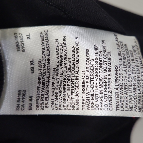 EUC Bogner Y2K Track Jacket Black Long Sleeve Zip-Up Size XL - Picture 3 of 7